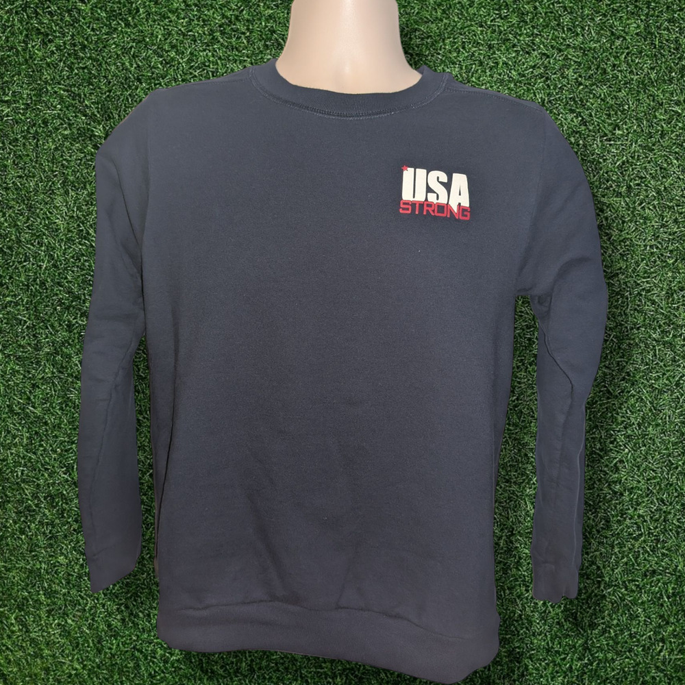 Vintage "USA Strong" Women's Crewneck Sweater - Small - Anvil
